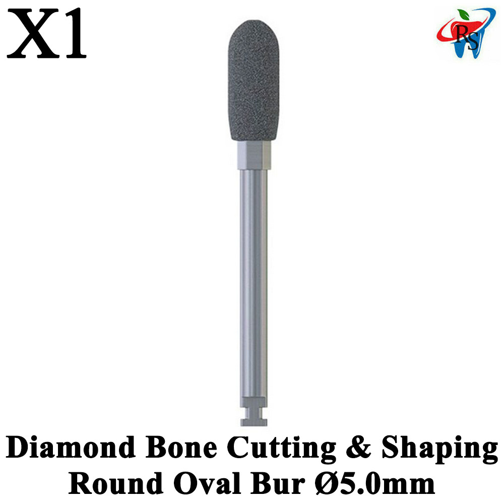 1 pcs Dental Bone Cutting & Shaping Round Oval Bur Ø5.0mm Drill Tools
