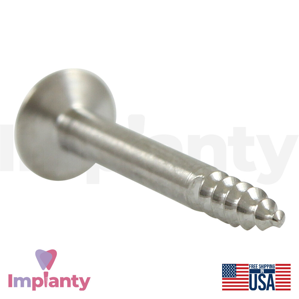 1x GBR Tenting Screw – Half Threaded Titanium Precise Self Drilling Tool