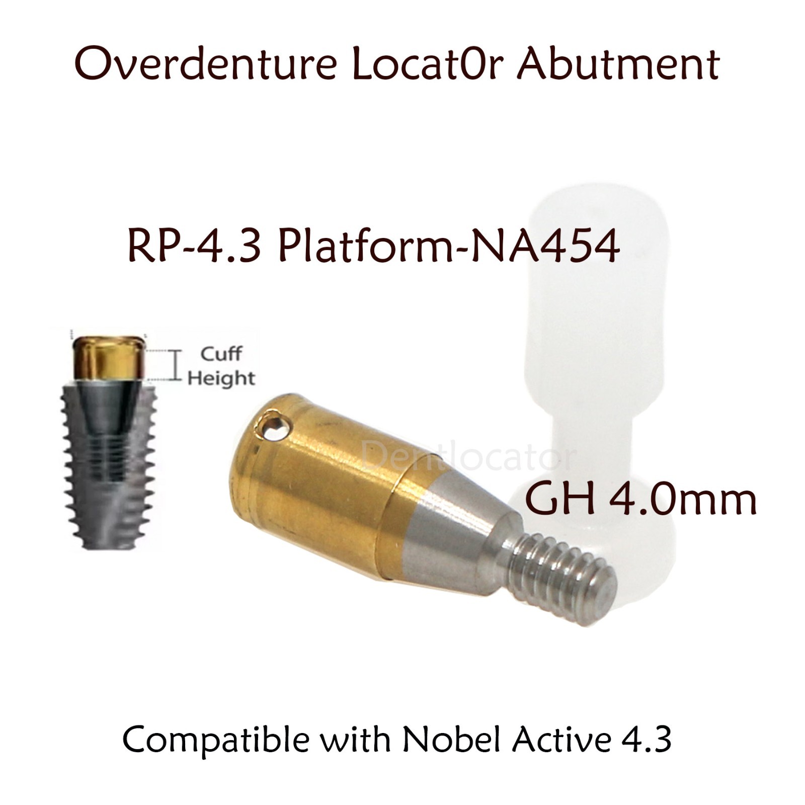 US For Nobel Active Locator Attachment Abutment NP/RP Conical Connection 1-5mm