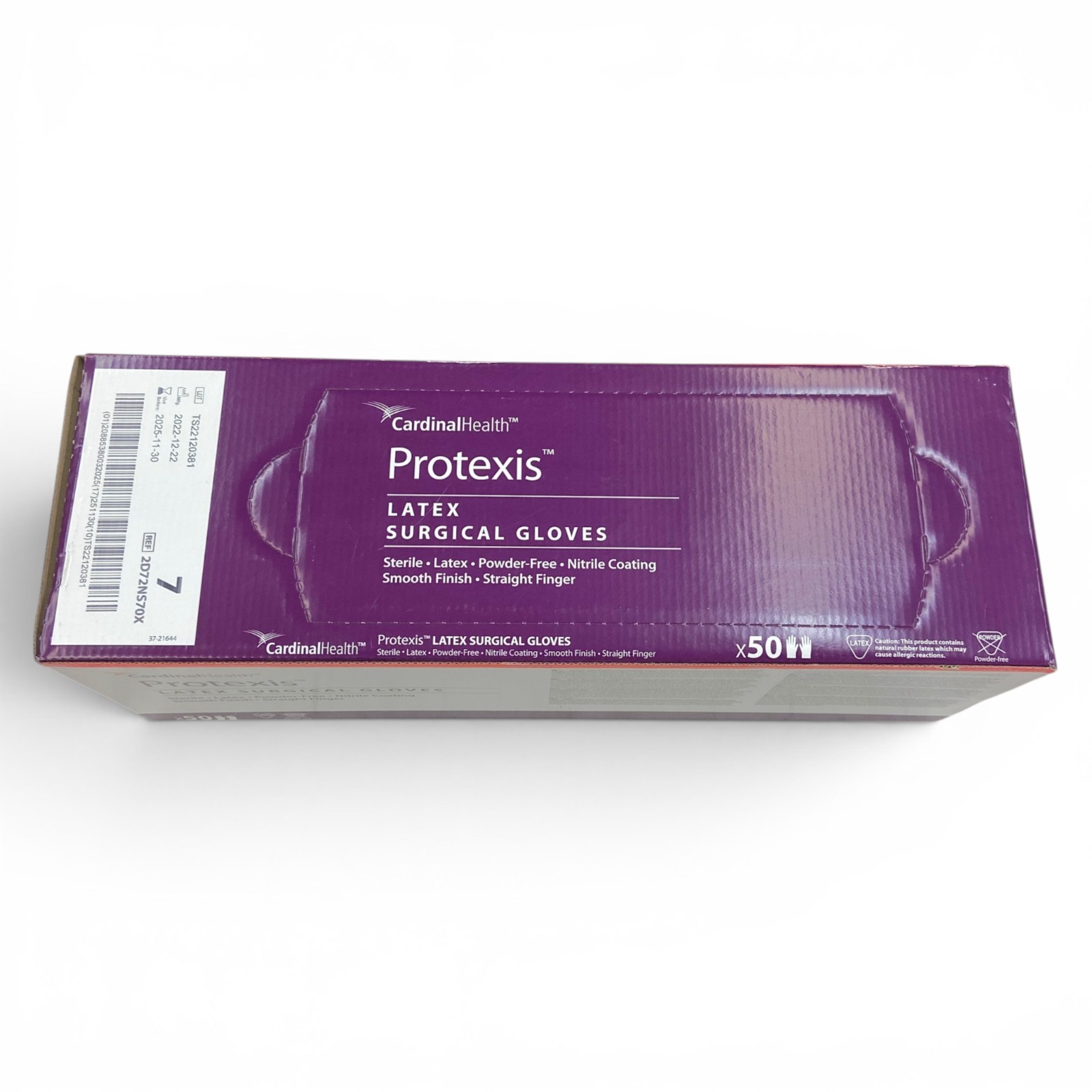 Cardinal Health Protexis Latex Surgical Gloves Size 7 Powder-Free, Box of 50