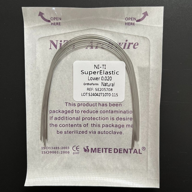 50 Packs Dental Orthodontic Super Elastic NITI Arch Wires Round Natural Form