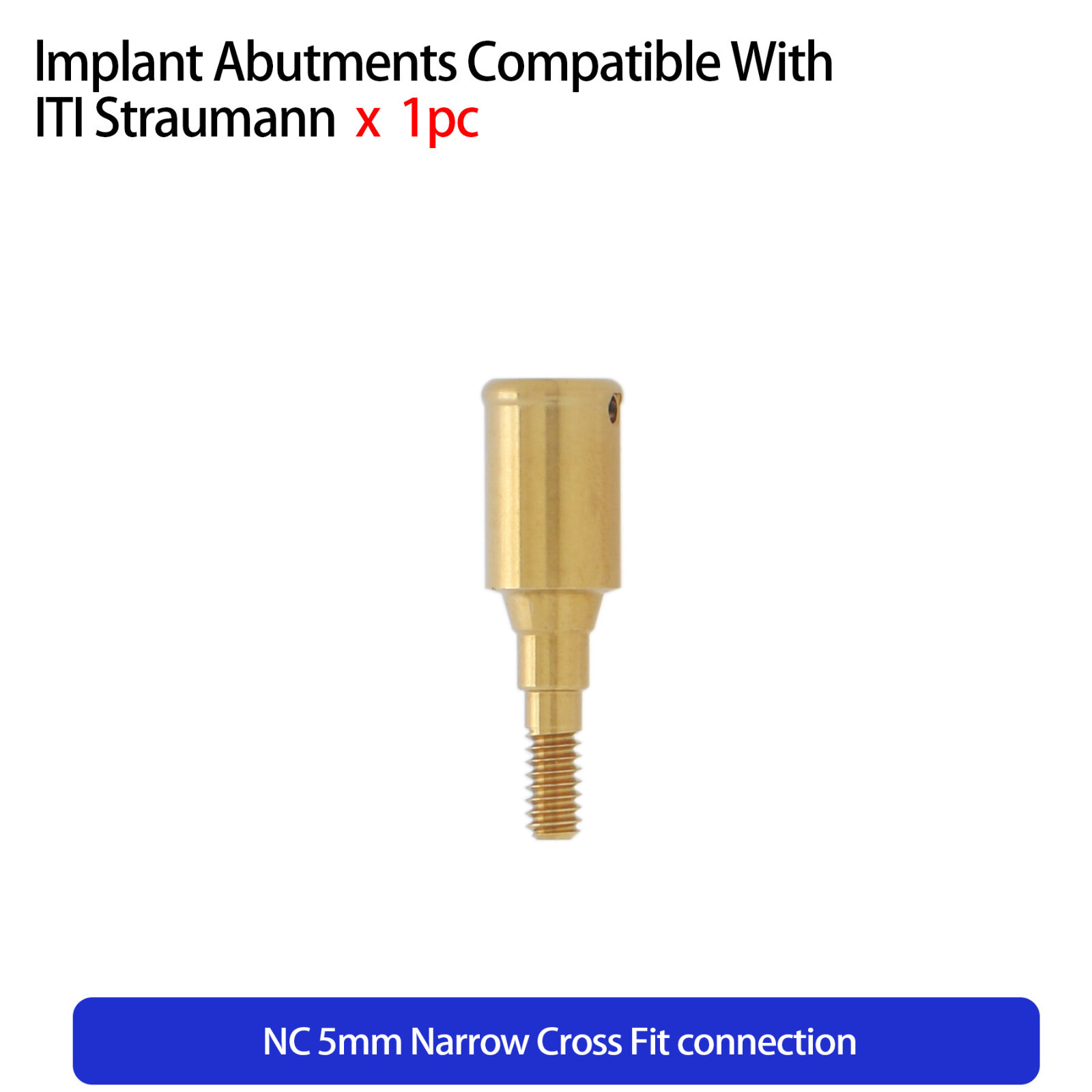 Dental Locator NC Attachment Abutment for ITI Straumann AH=3mm 4mm 5mm Removable