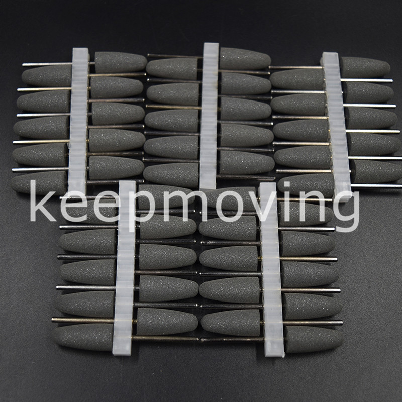 50 Pcs Black New Dental Lab SILICONE Rubber Polishers Diamond Polishing Burs