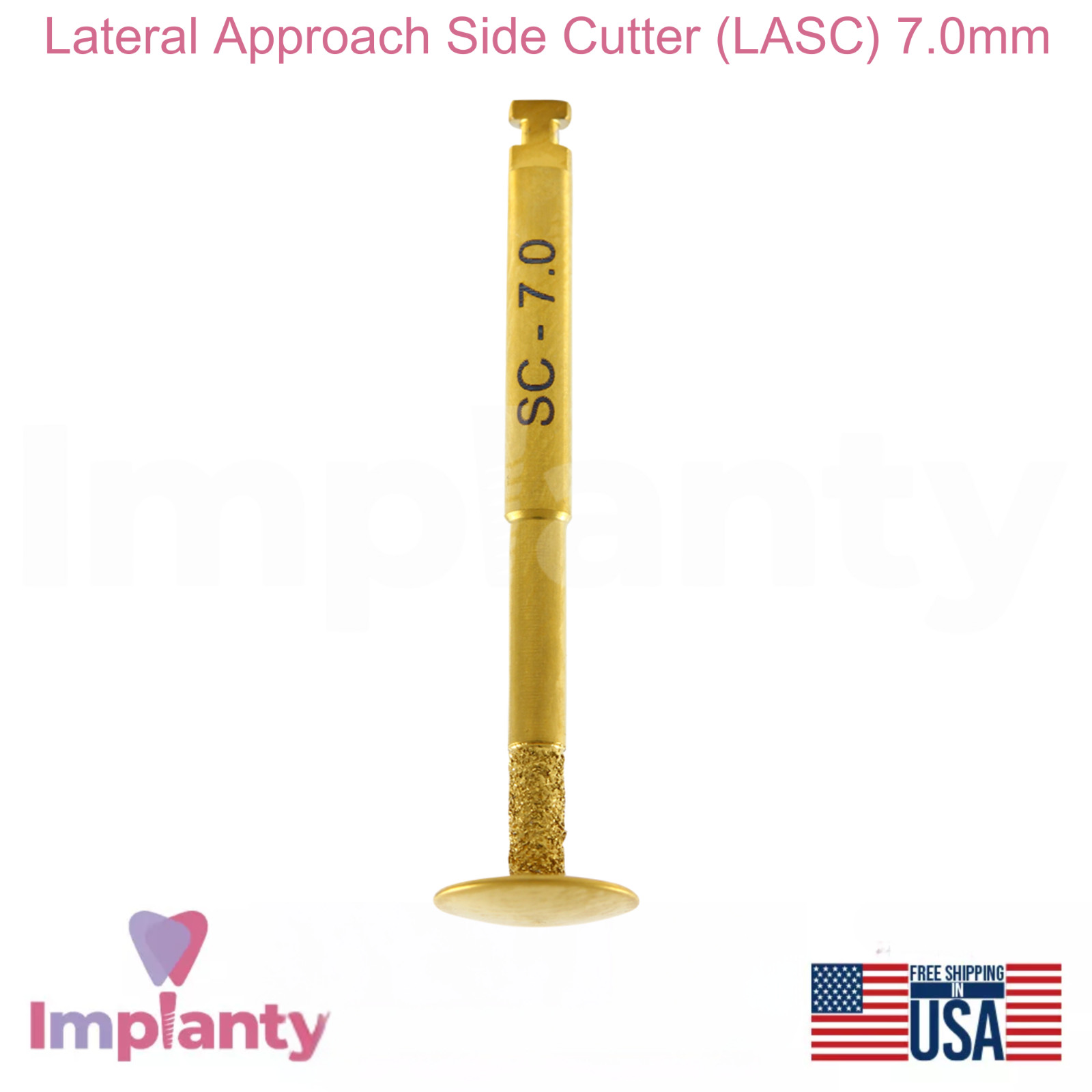 Diamond Lateral Approach Side Dental Cutter 7.0mm Stainless Steel Dentistry