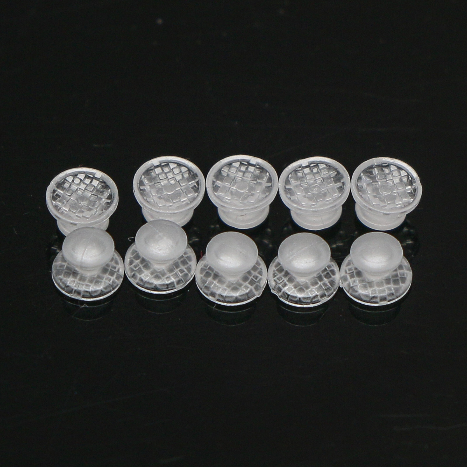 Orthodontic Dental Bondable Clear Ceramic Lingual Buttons Base Round/Rectangular
