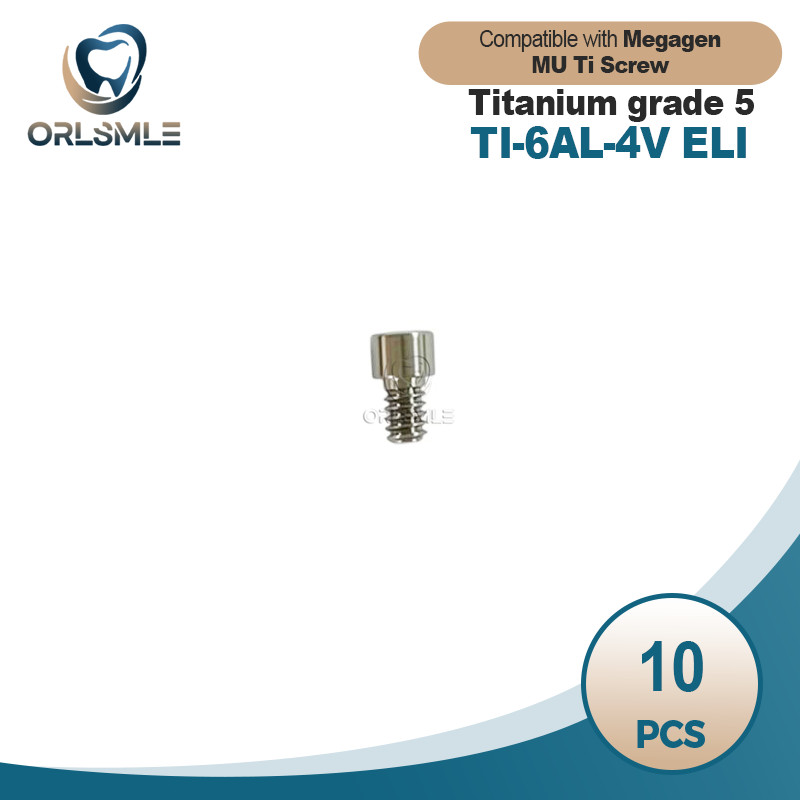 10 pcs MU Ti Screw titanium abutment screw compatible with Megagen
