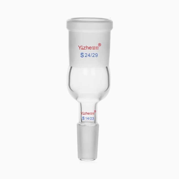 Glass Adapter Connector 24# Female Joint to 14# Male Joint Chemistry Lab Supply