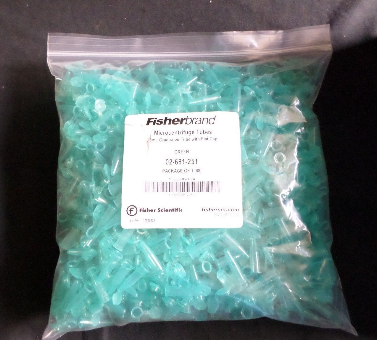 Approx (1000) Fisher Brand Microcentrifuge Tubes 0.6mL Graduated, 02-681-251