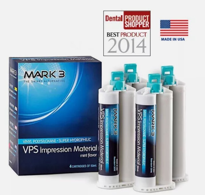 Mark3 VPS Impression Material 4 x 50ml Cartridges 3014