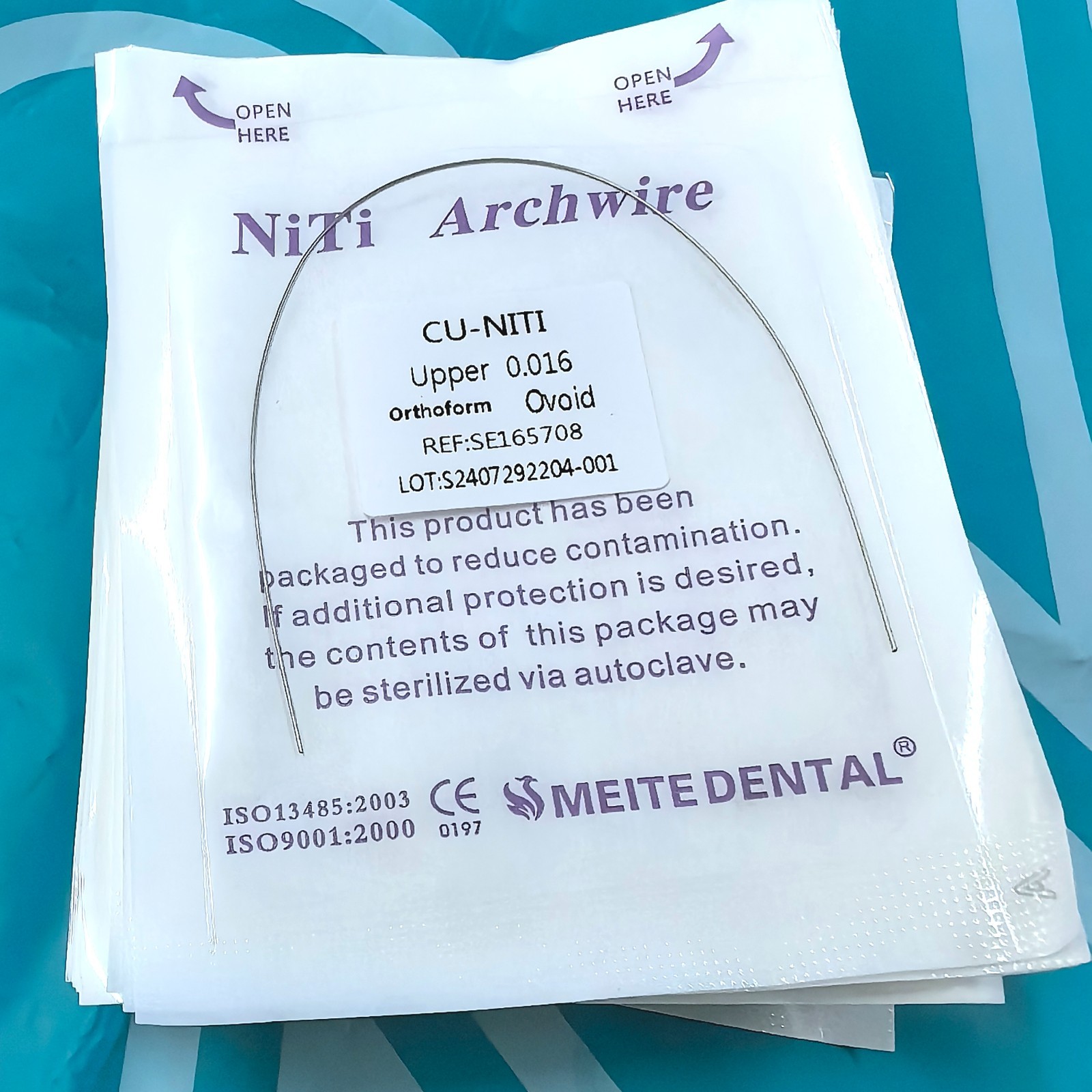 50Bags Dental Orthodontic Super Elastic Arch Wires Copper Cu-NiTi ROUND Form