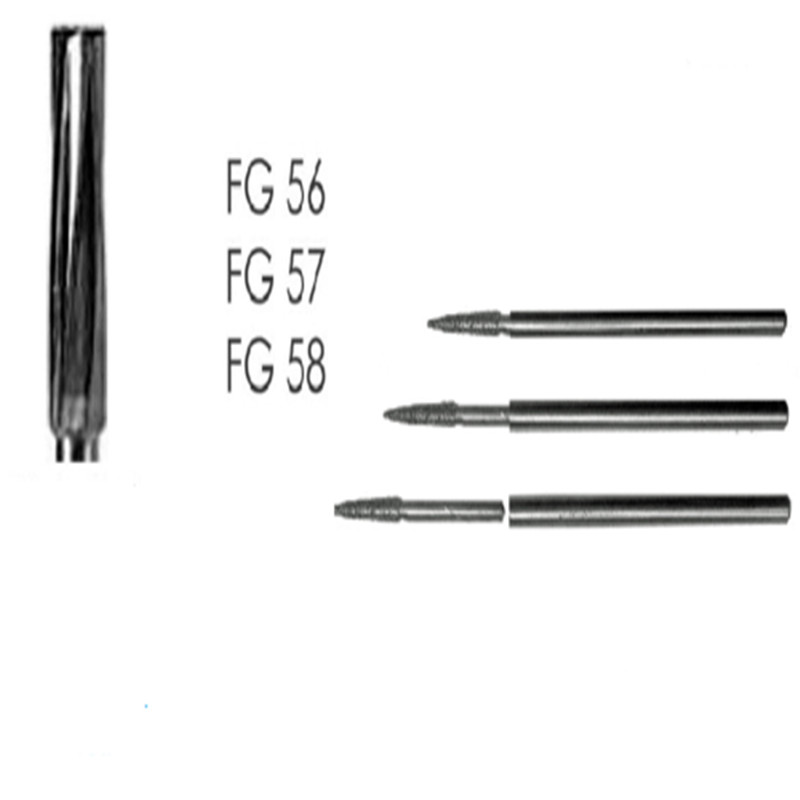 10 Pcs Dental FG56/57/58/59/60/61/62/63 Carbide Burs for High Speed Handpiece