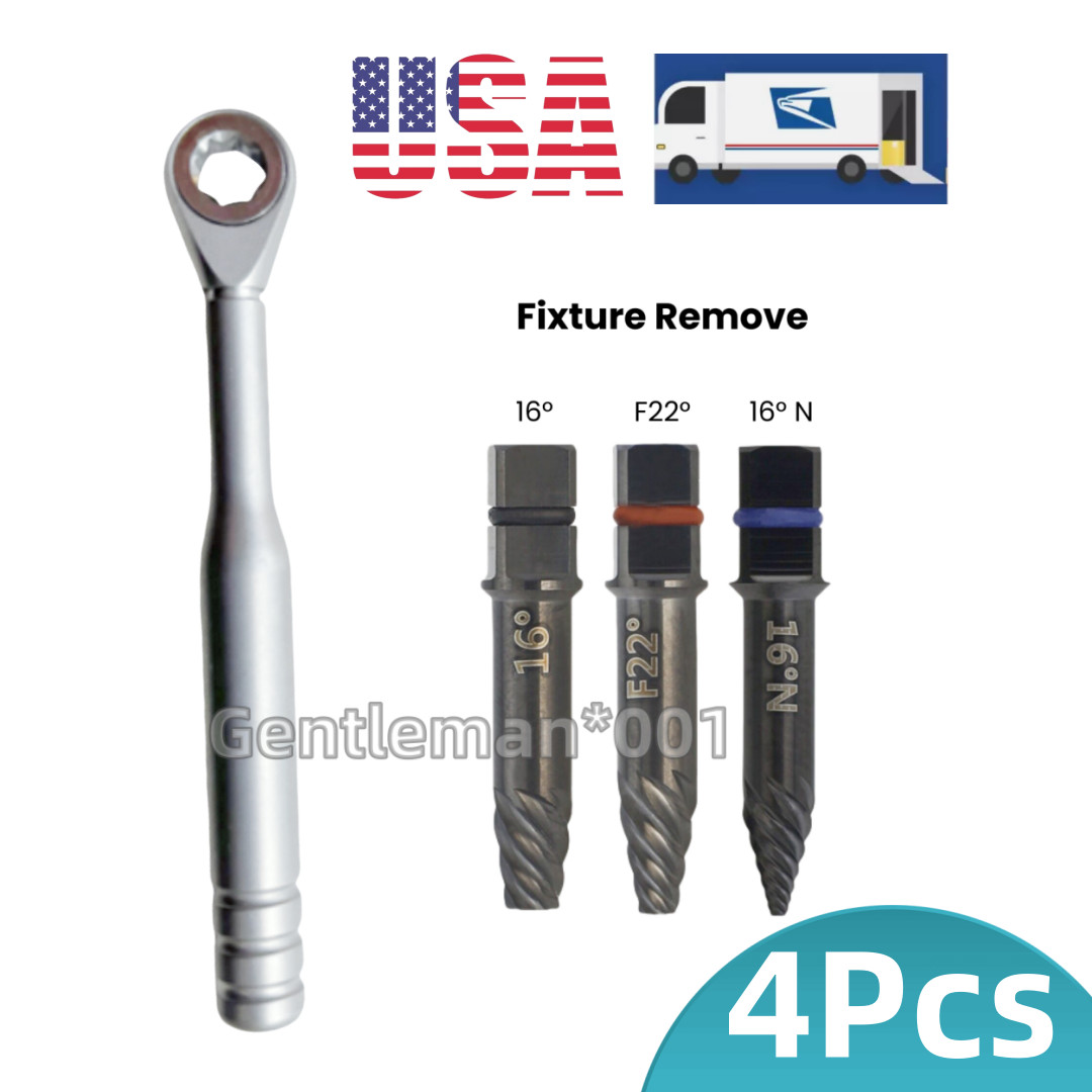 Dental Implant Broken Fixture Fractured Screw Removal SOS Instrument Extractor