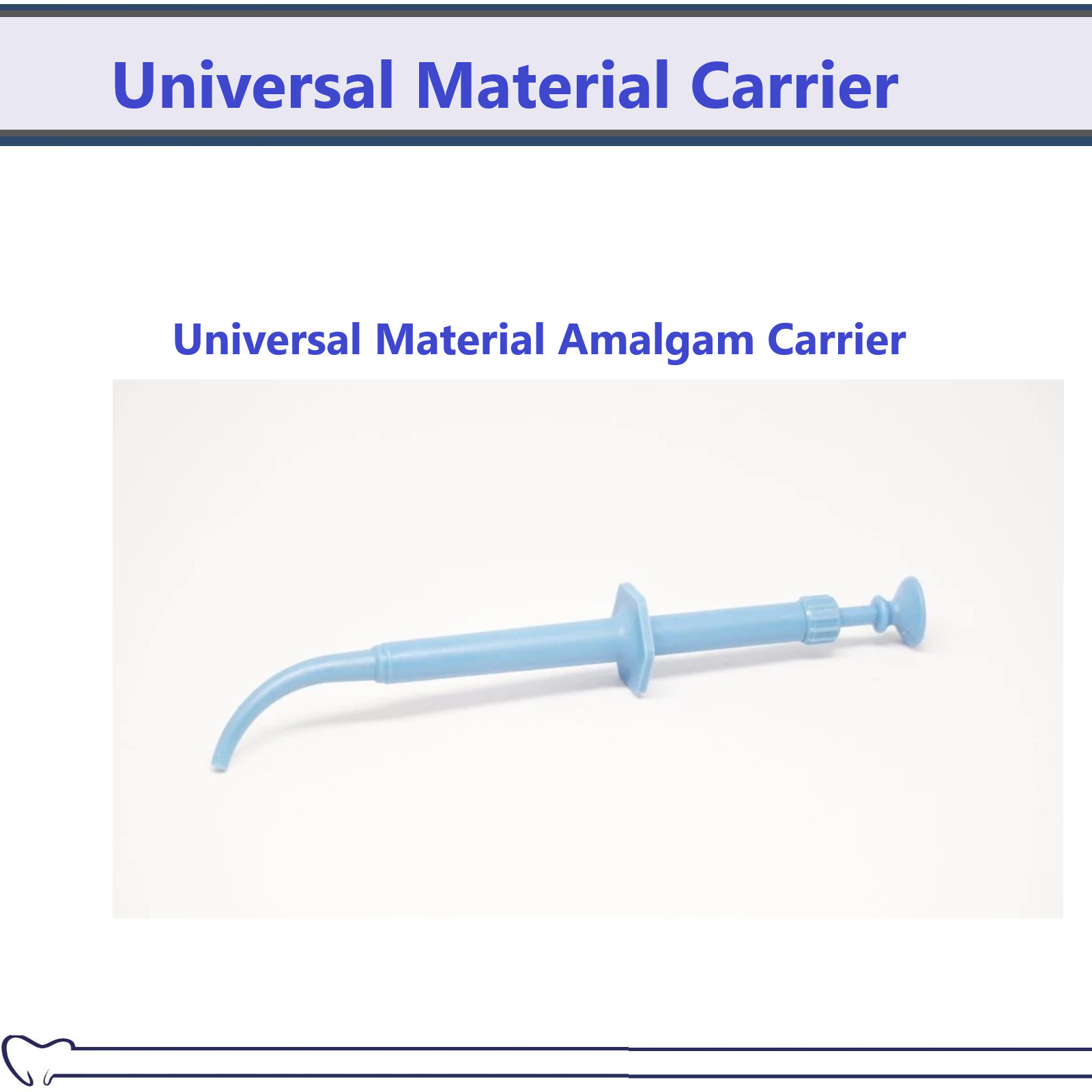Dental Universal Material Amalgam Carrier Right Angle, Straight, Righ Mini Angle