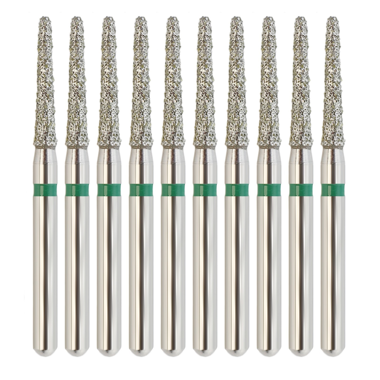 Dental Diamond Burs Round End Taper 856/014C Coarse Green FG High Speed Burr