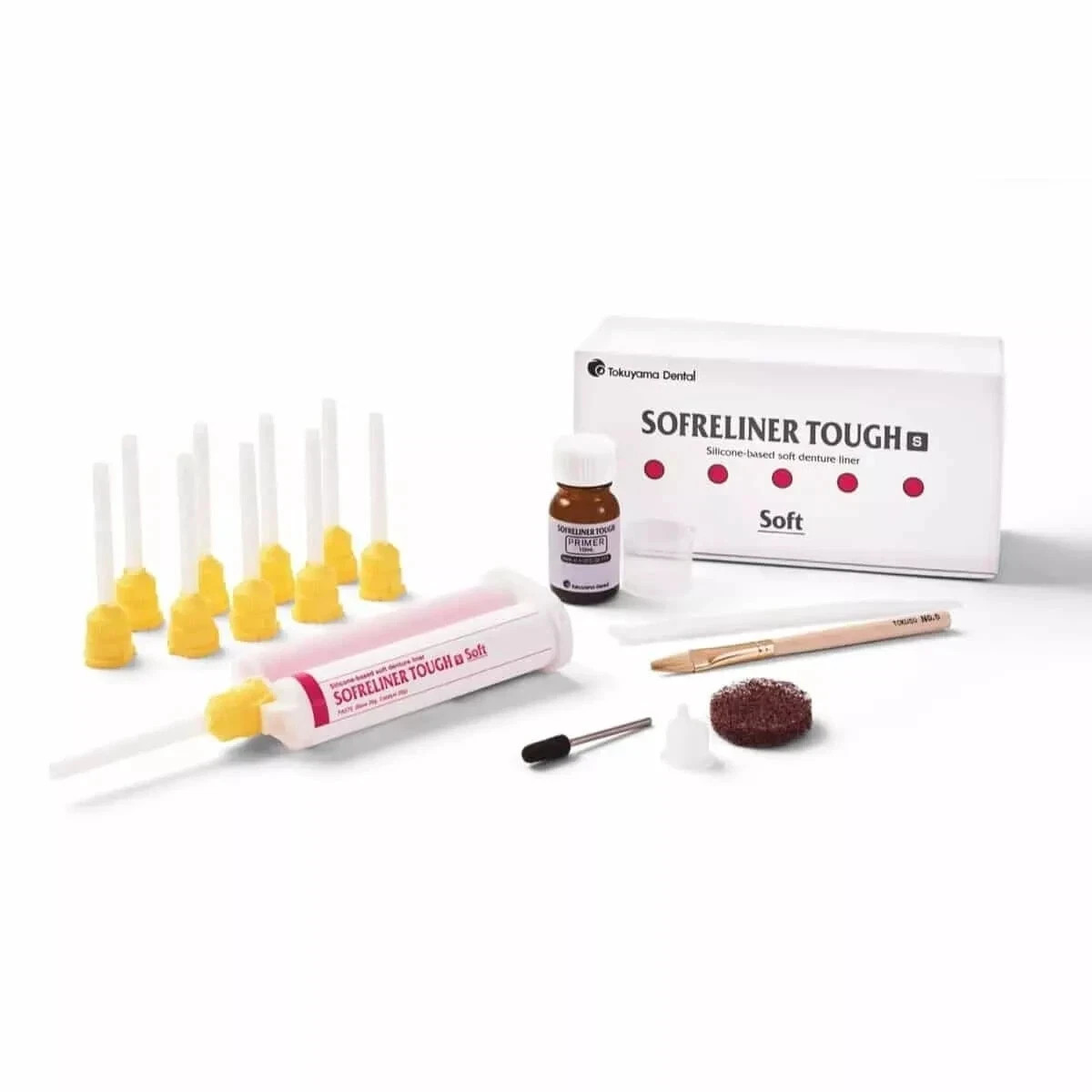 Tokuyama Sofreliner Tough Silicone Based Soft Denture Liner Chairside Reline