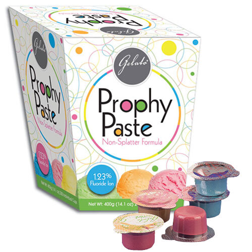 Keystone Gelato Prophy Paste Medium grit Raspberry Non-Splatter REF 24-15877