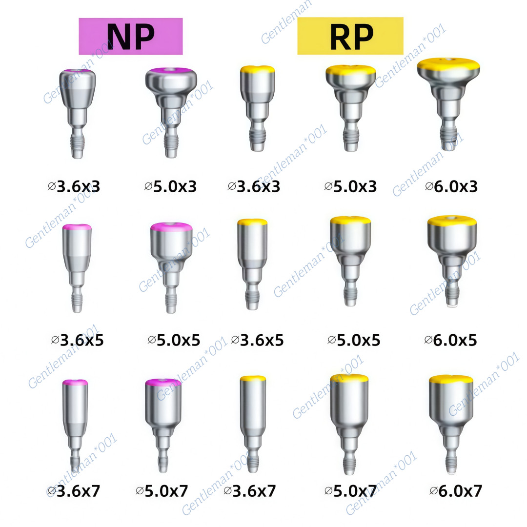 Dental Healing Abutment Cap NP/RP Internal Conical Connect Fits Nobel Biocare