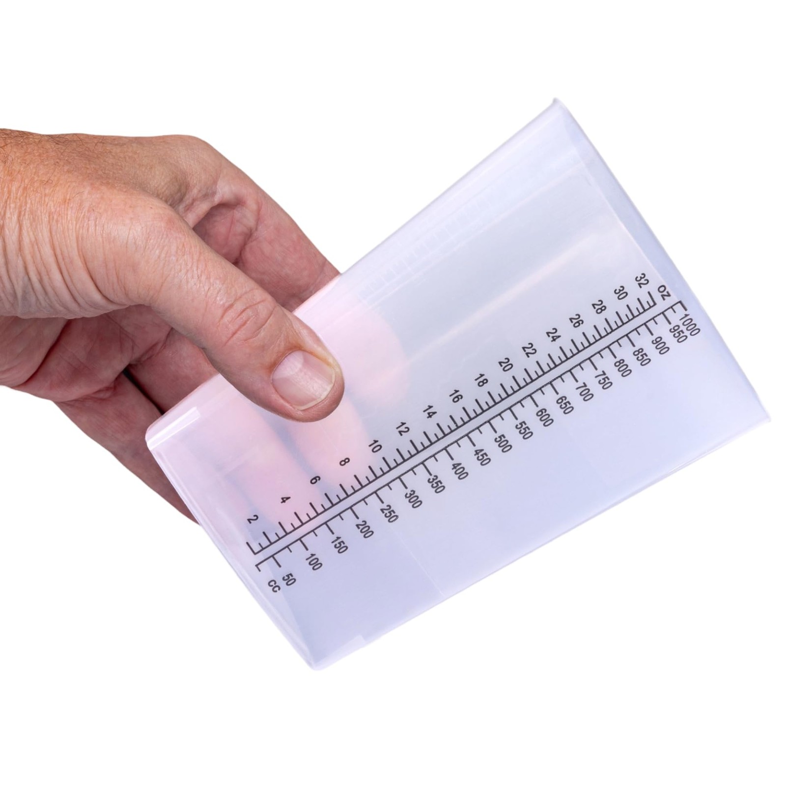 Vakly Plastic Graduated Triangular Intake Output 5 Count (Pack of 1), Clear