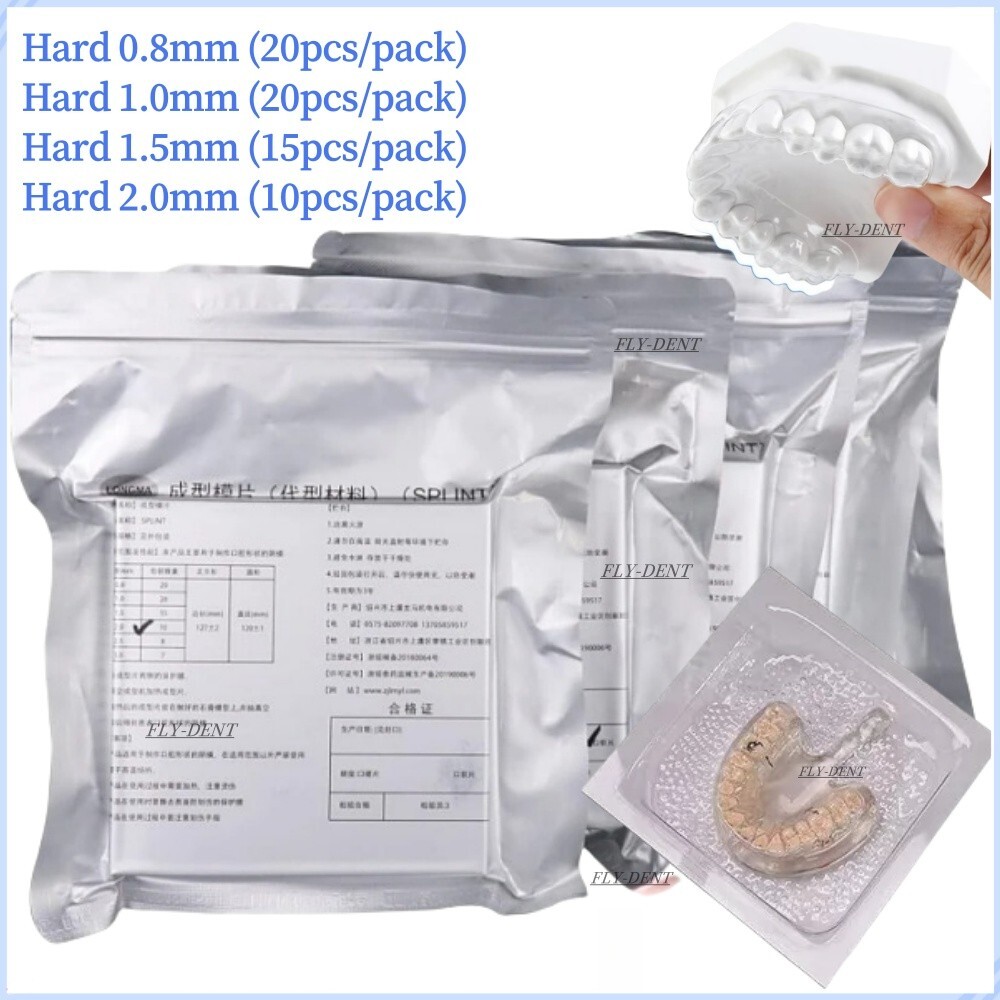 Dental Splint Thermoforming Material For Vacuum Forming Hard 0.8/1.0/1.5/2.0mm