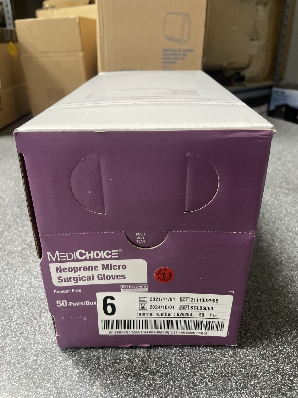 MediChoice Neoprene Micro Surgical Gloves – Size 6 (50 prs) EXP 2024/10/01
