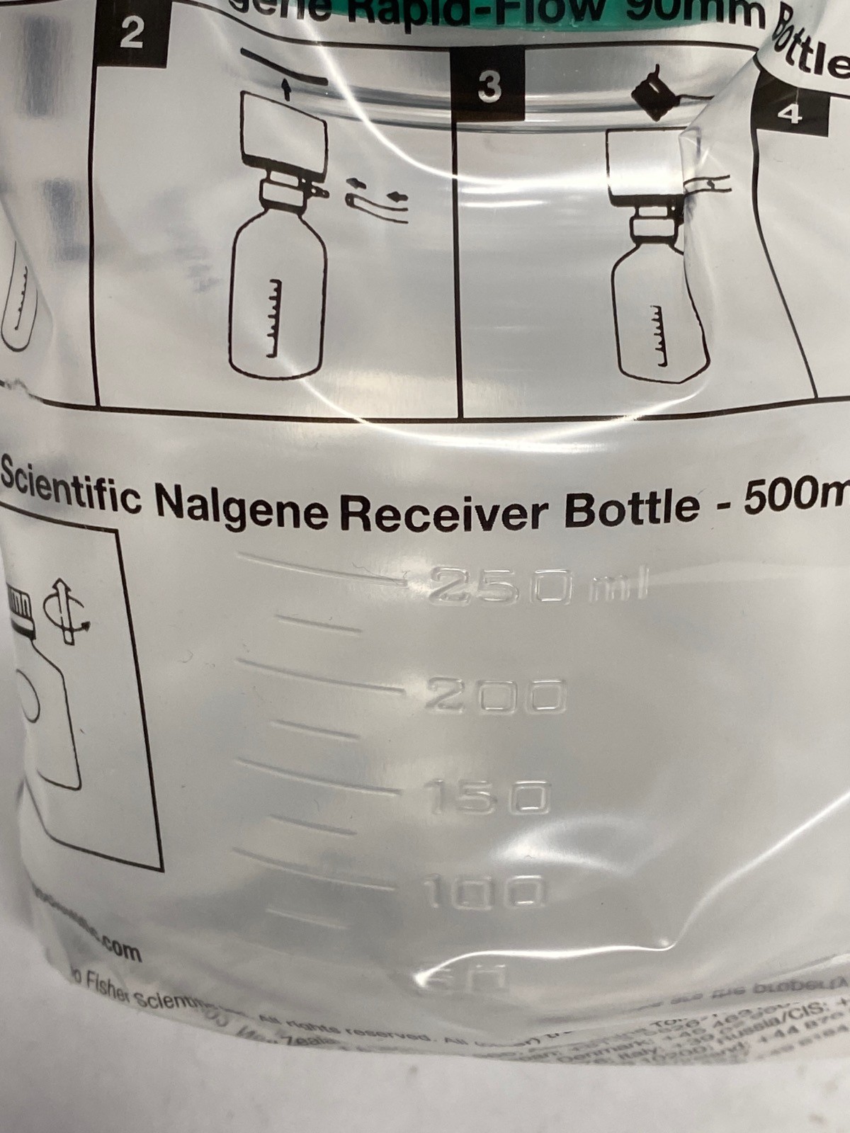 (11) NALGENE 250mL Rapid-Flow Disposable Filter Units 50mm 0.2um CN 126-0020
