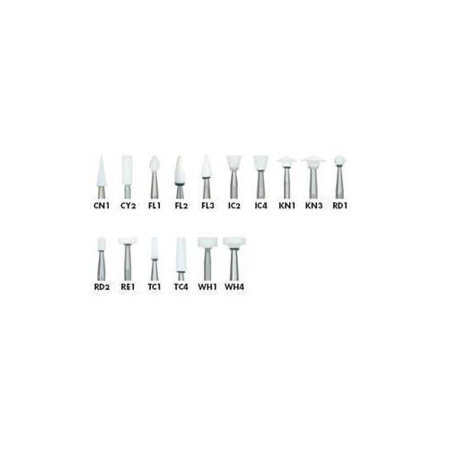 Shofu Dental 0221 Dura-White Mounted Stones Contra Angle Pointed Cone CN1 12/Bx