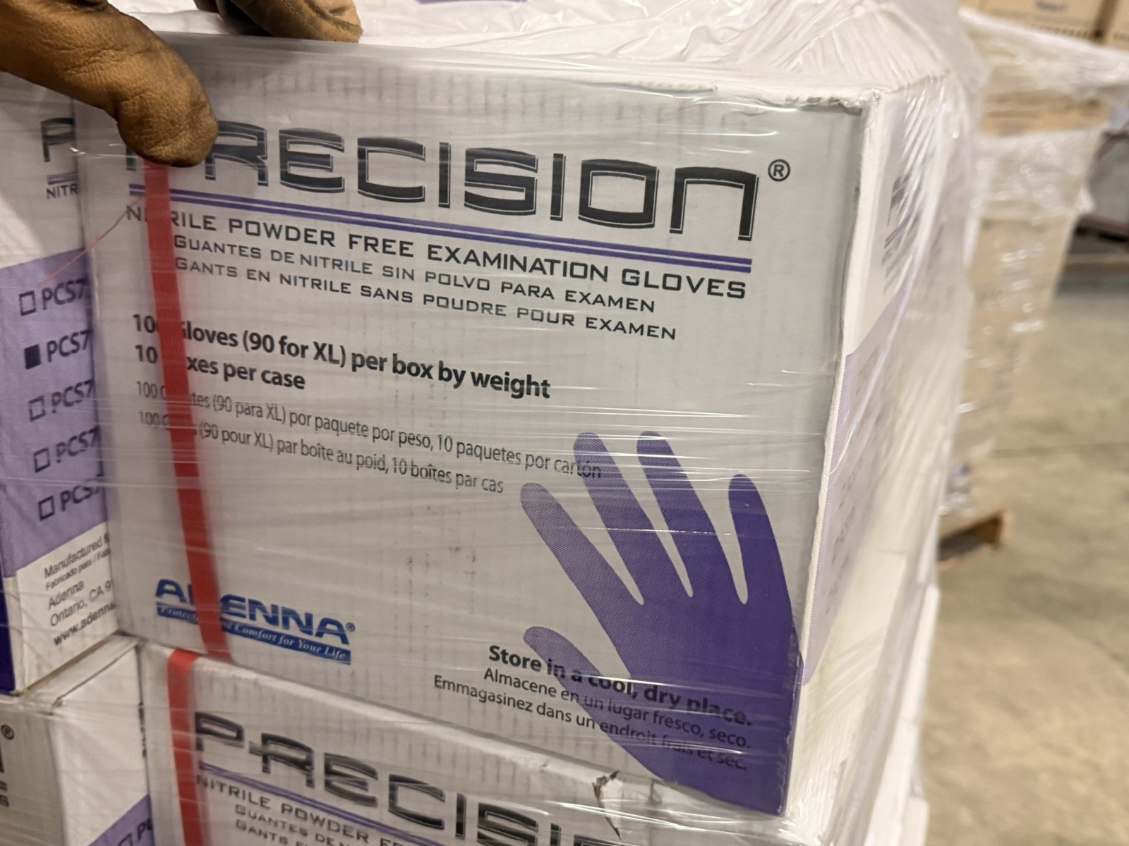 Adenna Precision Powder-Free Nitrile Exam Gloves Small Emergency PCS772