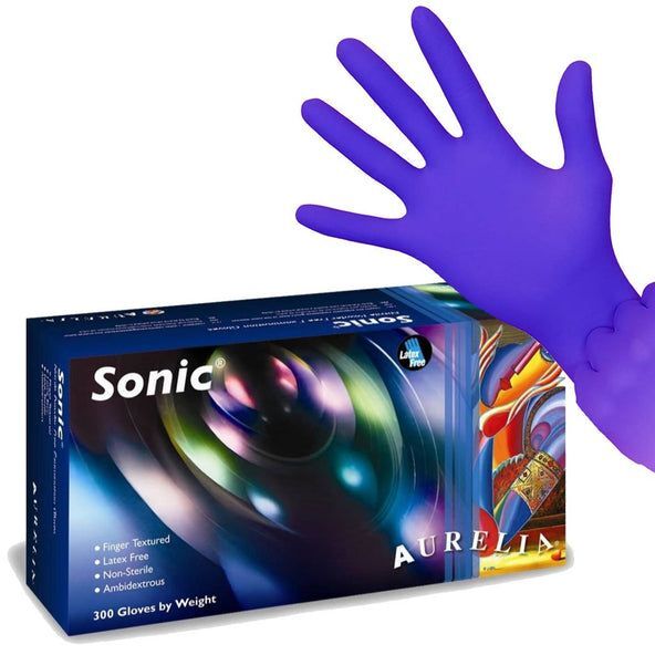Aurelia Sonic Nitrile Exam Gloves: Large 300/Bx