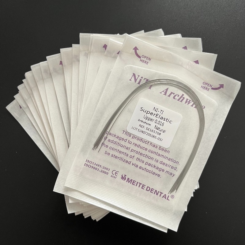 50 Packs Dental Orthodontic Super Elastic NITI Arch Wires Round Natural Form