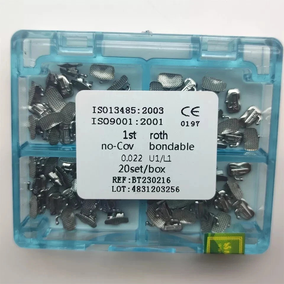 Dental Orthodontic Buccal Tubes 1st 2nd Molar Roth/MBT 022 Bondable U1/L1 No-con