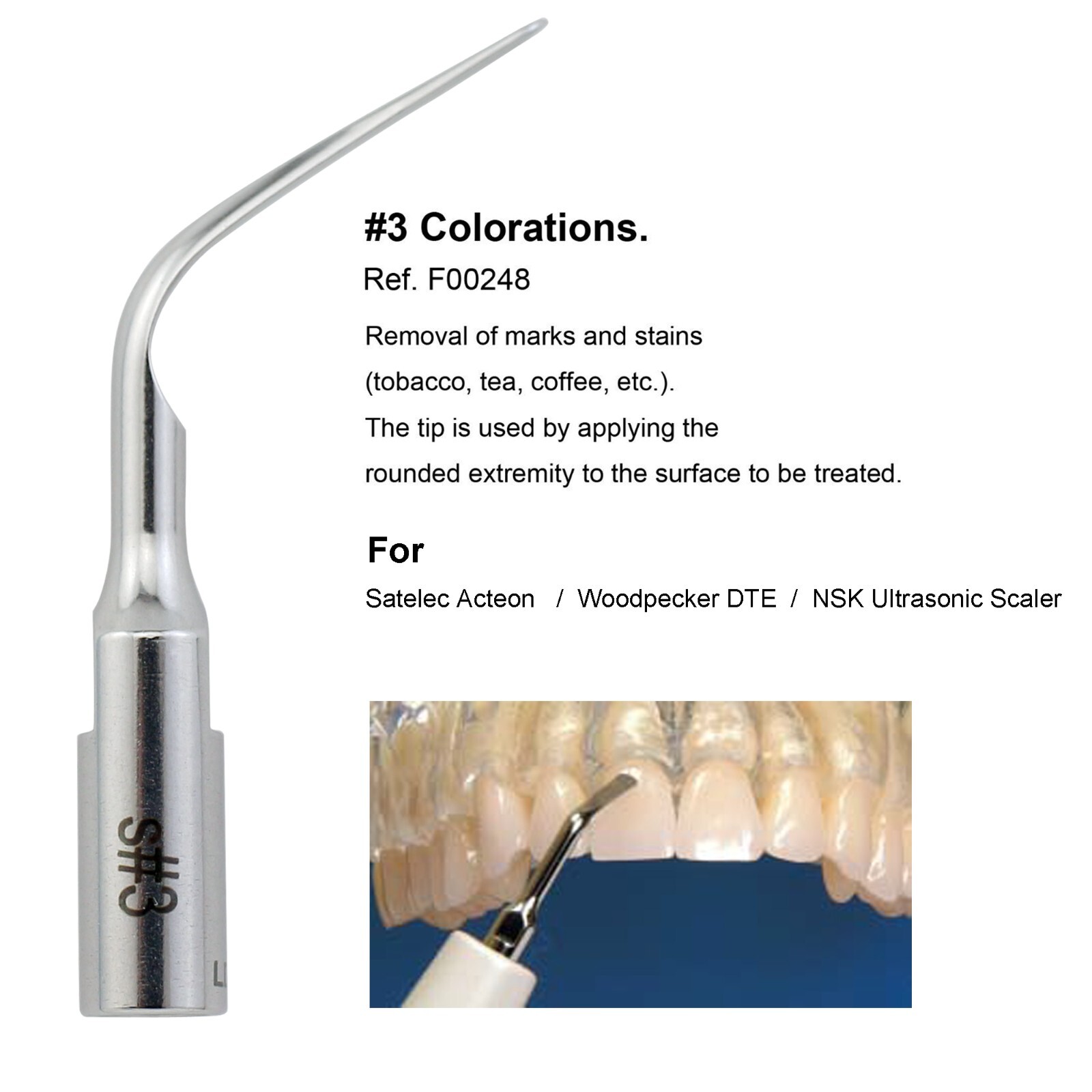 Dental For Acteon Satelec Piezo Scaler Tip #1 #1s 10Z H3 10P Scaling P5 Newtron