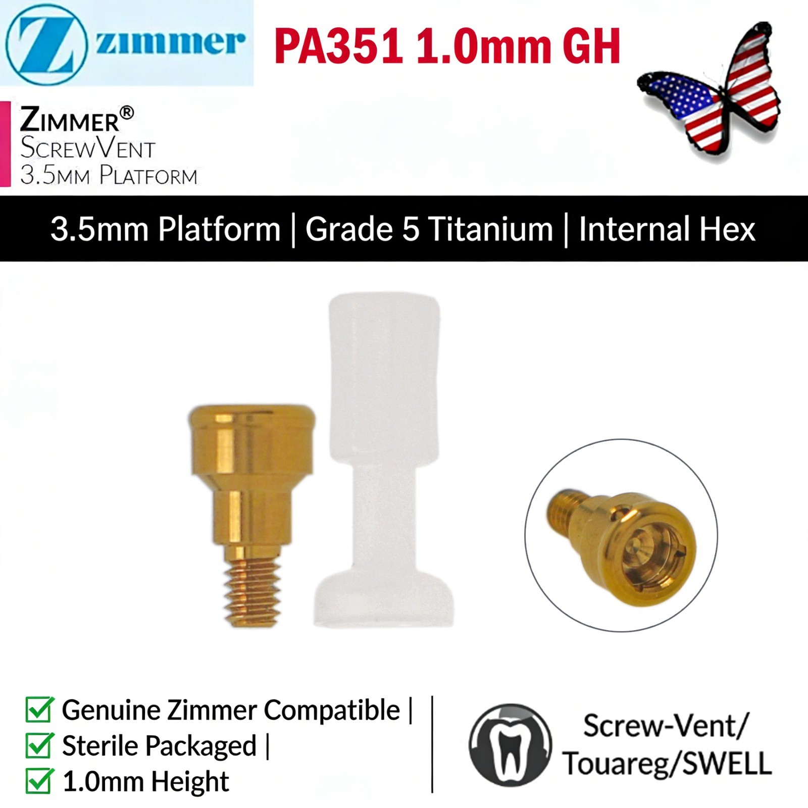 Overdenture Attachment Kit Locator abutment for BioHorizons Implant Accessories