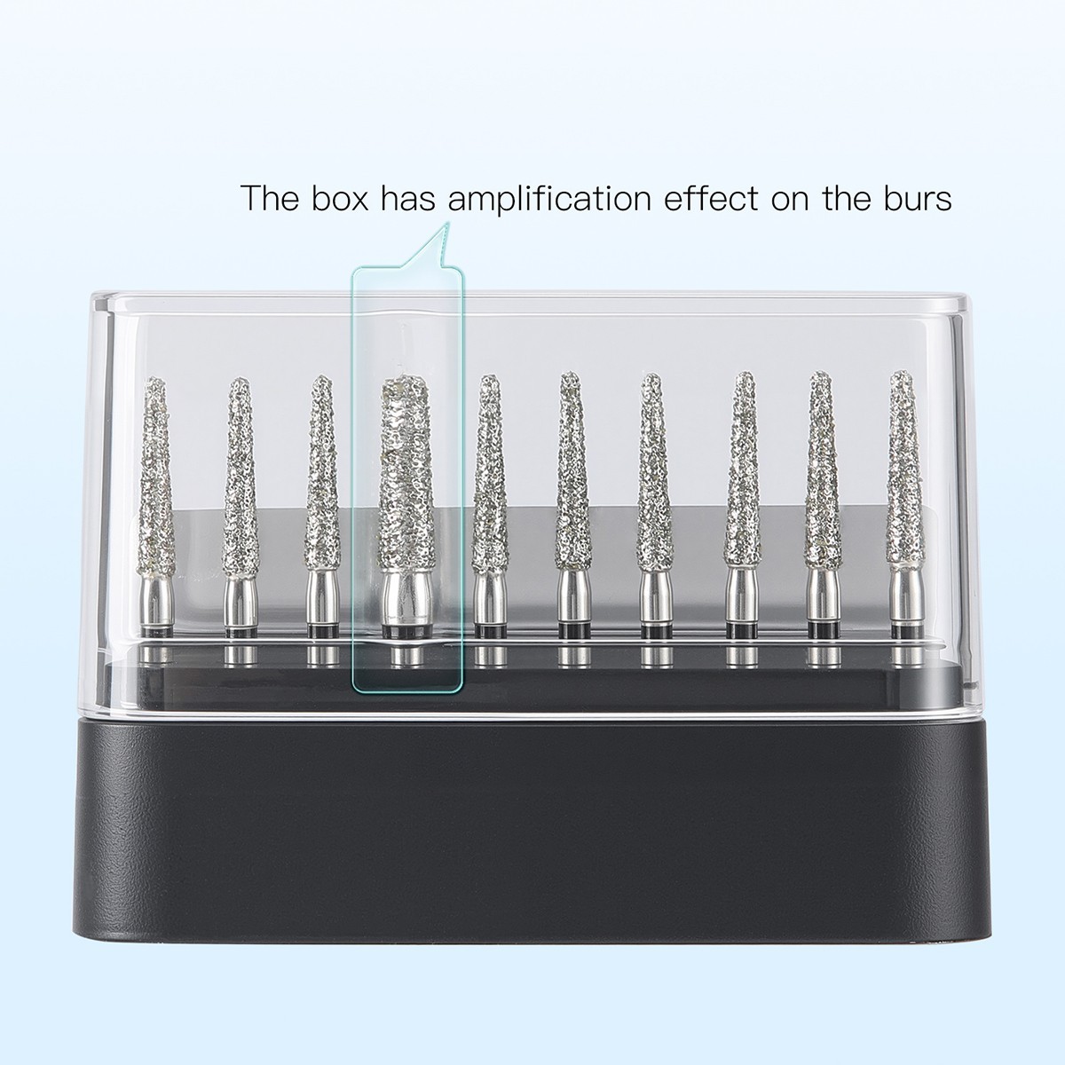 AZDENT Dental Diamond Burs Super Coarse Black FG 1.6mm for High Speed Handpiece