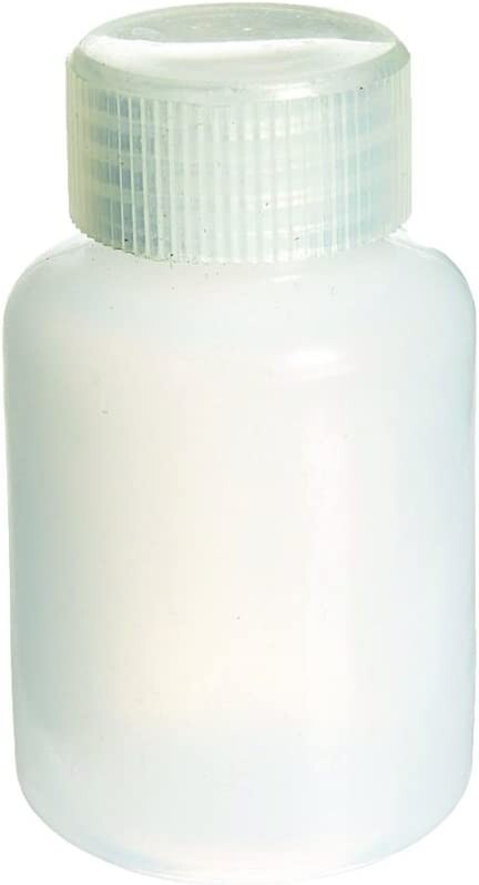 125ml Wide-Mouth Round Media Storage Bottle HDPE Leakproof KarterSci (Pack of 6)