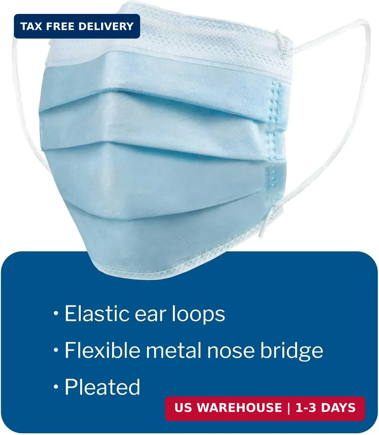 McKesson Procedure Mask Pleated 91-2102