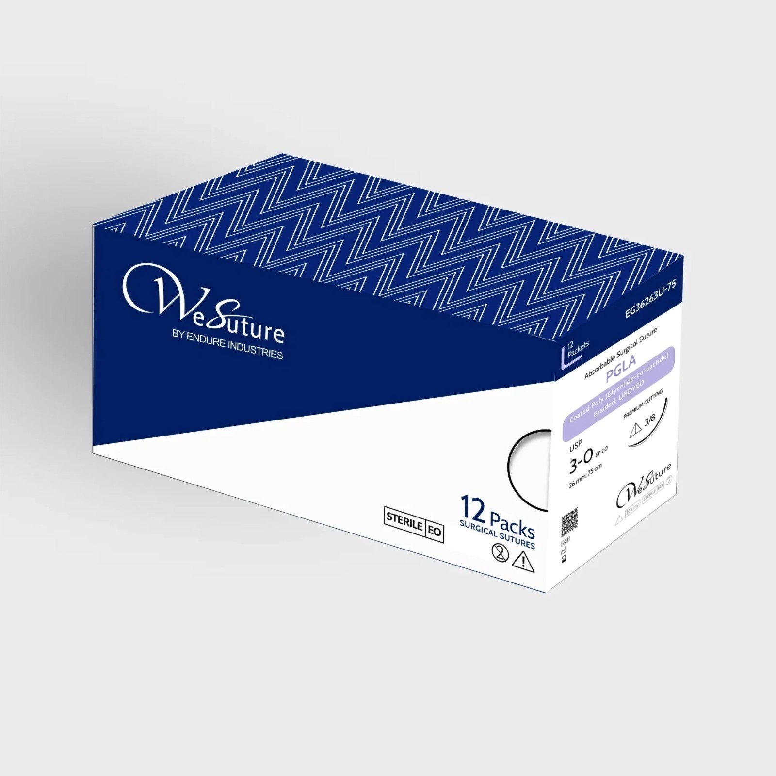 PDO Suture, Violet, 4-0, 16mm, 3/8 PRC, 4, For Training Only (expired) Box of 12