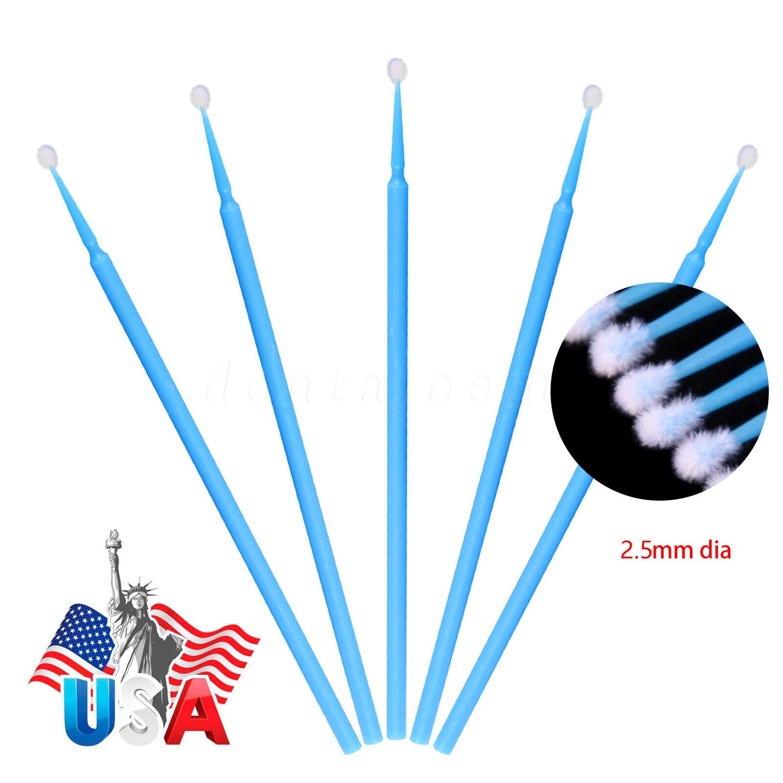 100-400pcs micro applicator micro brush Regular fine ultrafine dental beauty