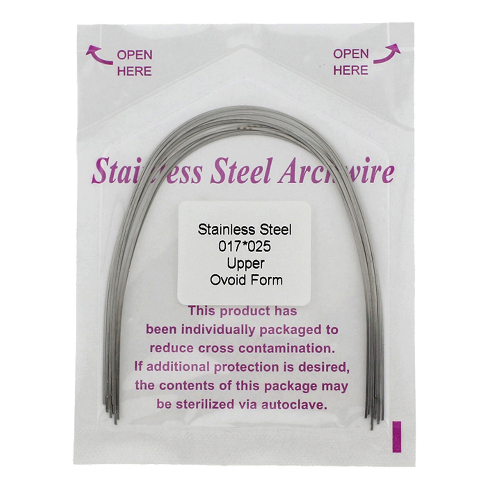 Orthodontic Arch Wire NiTi Stainless Steel Archwires Round Rectangular Natural