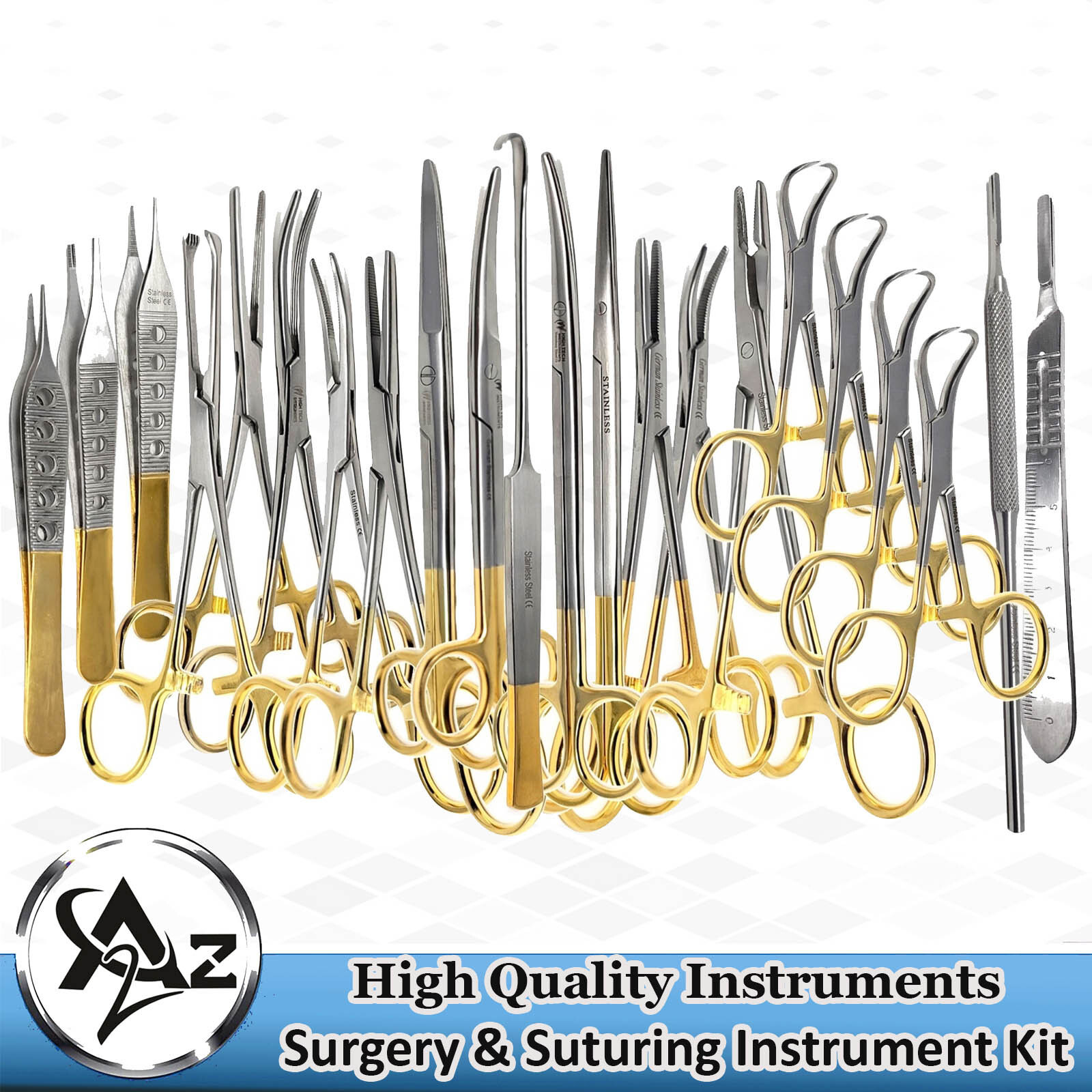 22pc Suture Removal Kit Basic Surgical Supplies Medical &VET Training Stainless