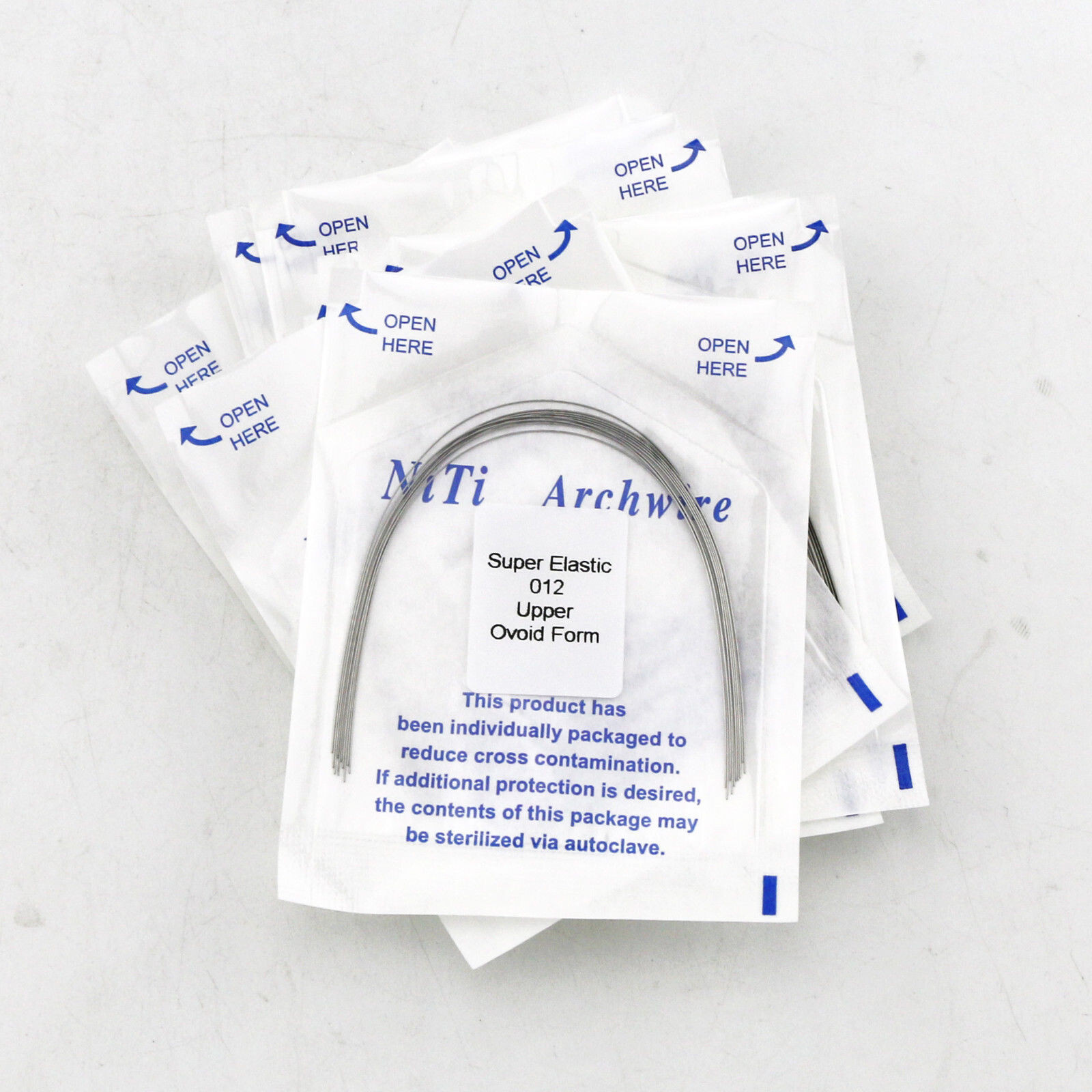 50 Packs Dental Orthodontic Super Elastic Niti Arch Wire Round Ovoid Oval Form