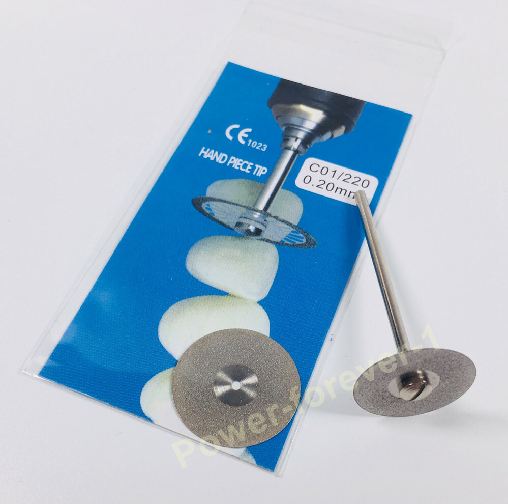 5~100Pcs Dental Diamond Wheel Disc Cutting Grinding Polishing Denture C01 0.2MM