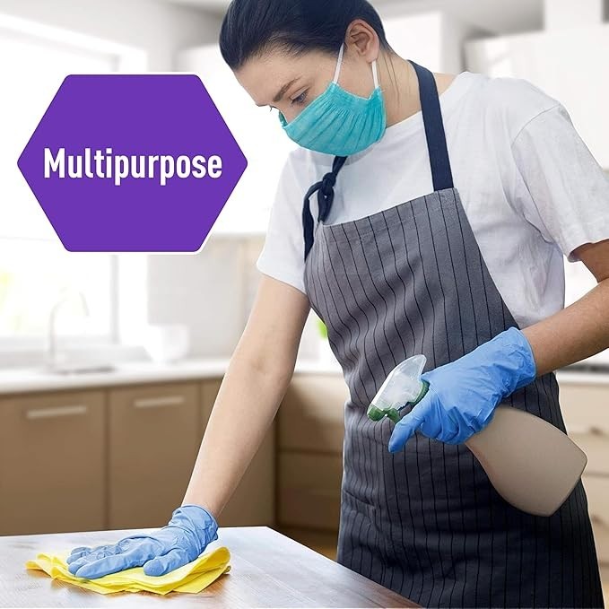 Medium Disposable Nitrile Vinyl Blend Gloves Powder Free, Latex Free, Single Use