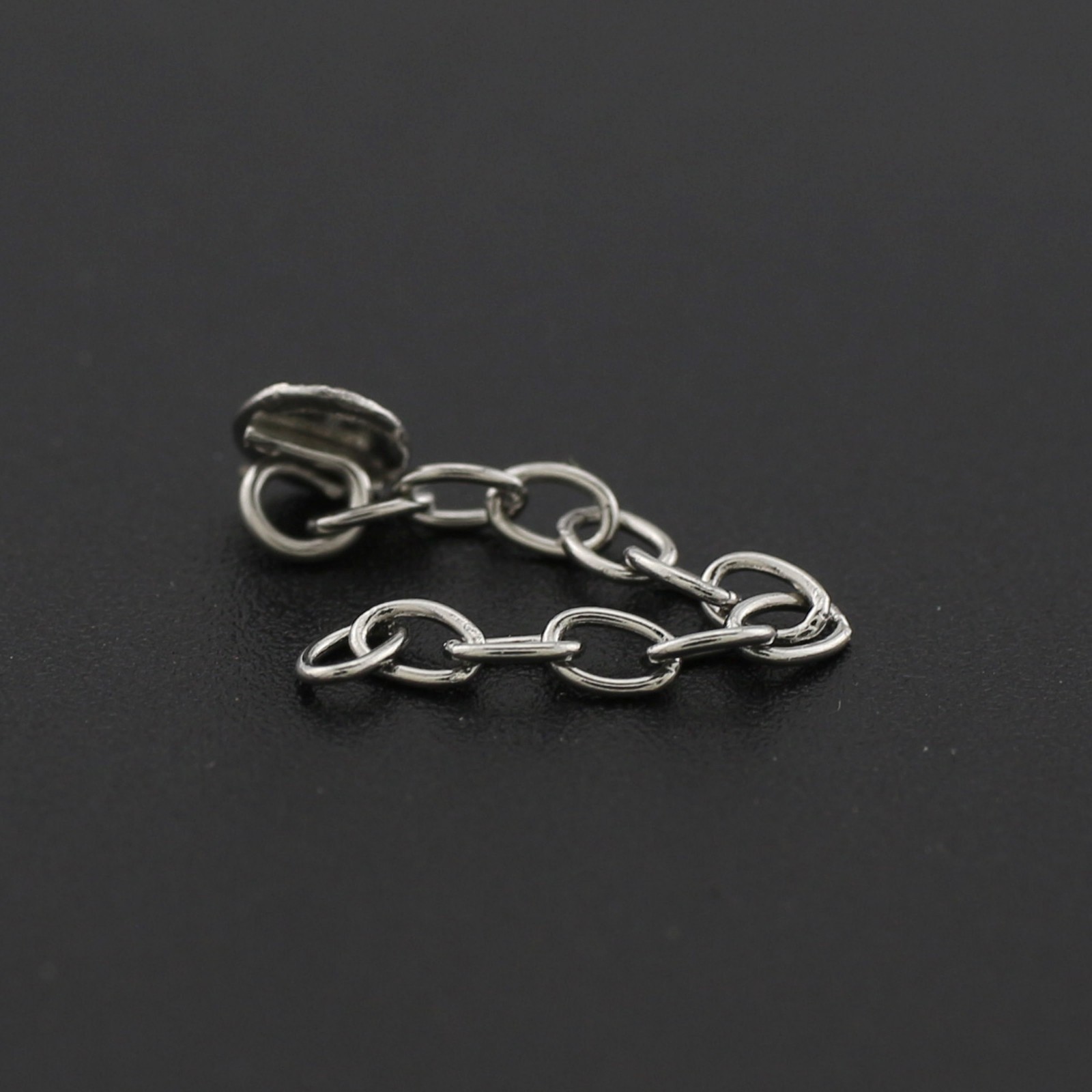Dental Orthodontic Bondable Round Button Traction Chain Silver Gold 2pcs/pack