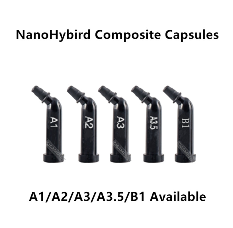 Dental Composite Capsules A1 A2 A3 B1 Light Cure Compules Unidose Fit TPH3 Kerr