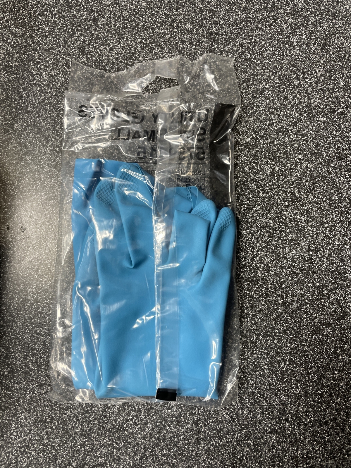(12 pairs) Ansell #5789015 Chemical Latex/Nitrile Blend Gloves Small Flock-Lined