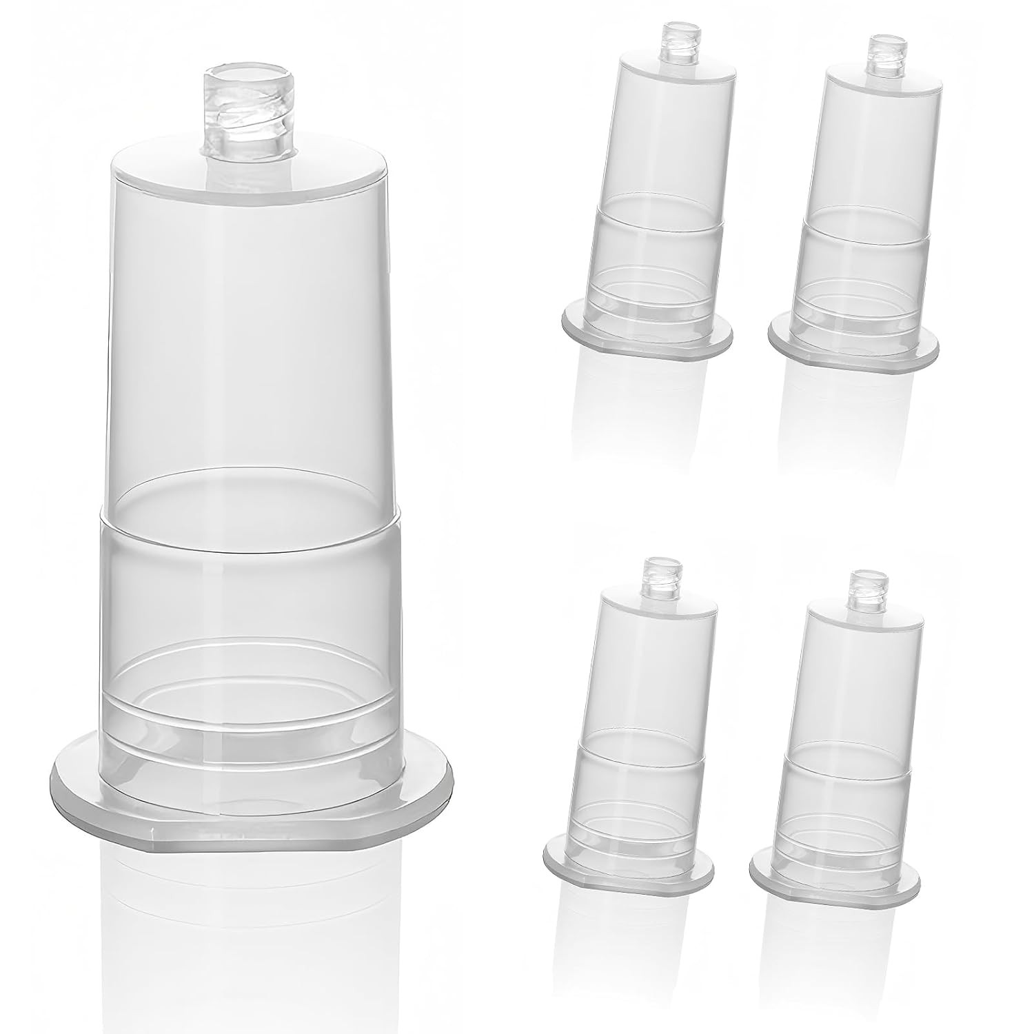 Disposable Transparent Pin Holder 100Pcs Connector Tube Luer Compatible Adapter
