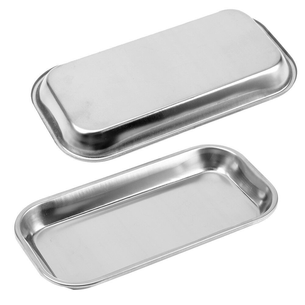 Multi-Purpose Dental Medical Stainless Steel Instrument Trays Tattoo Flat Tray