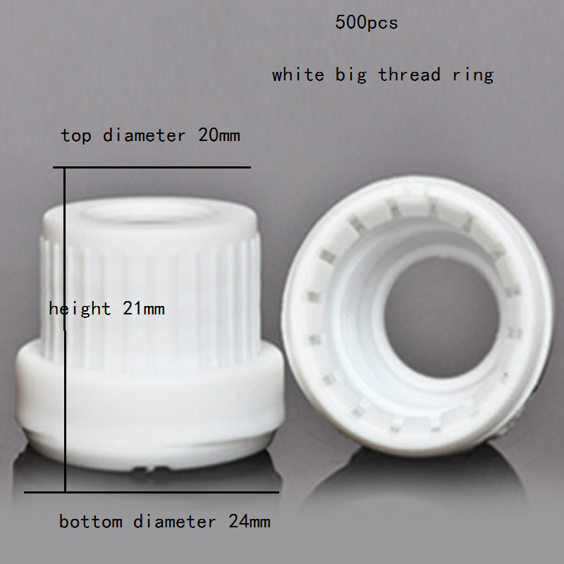 500X Rubber Dropper Head Plastic Screw Cap Ring Round Bottle Seal head DIY Craft