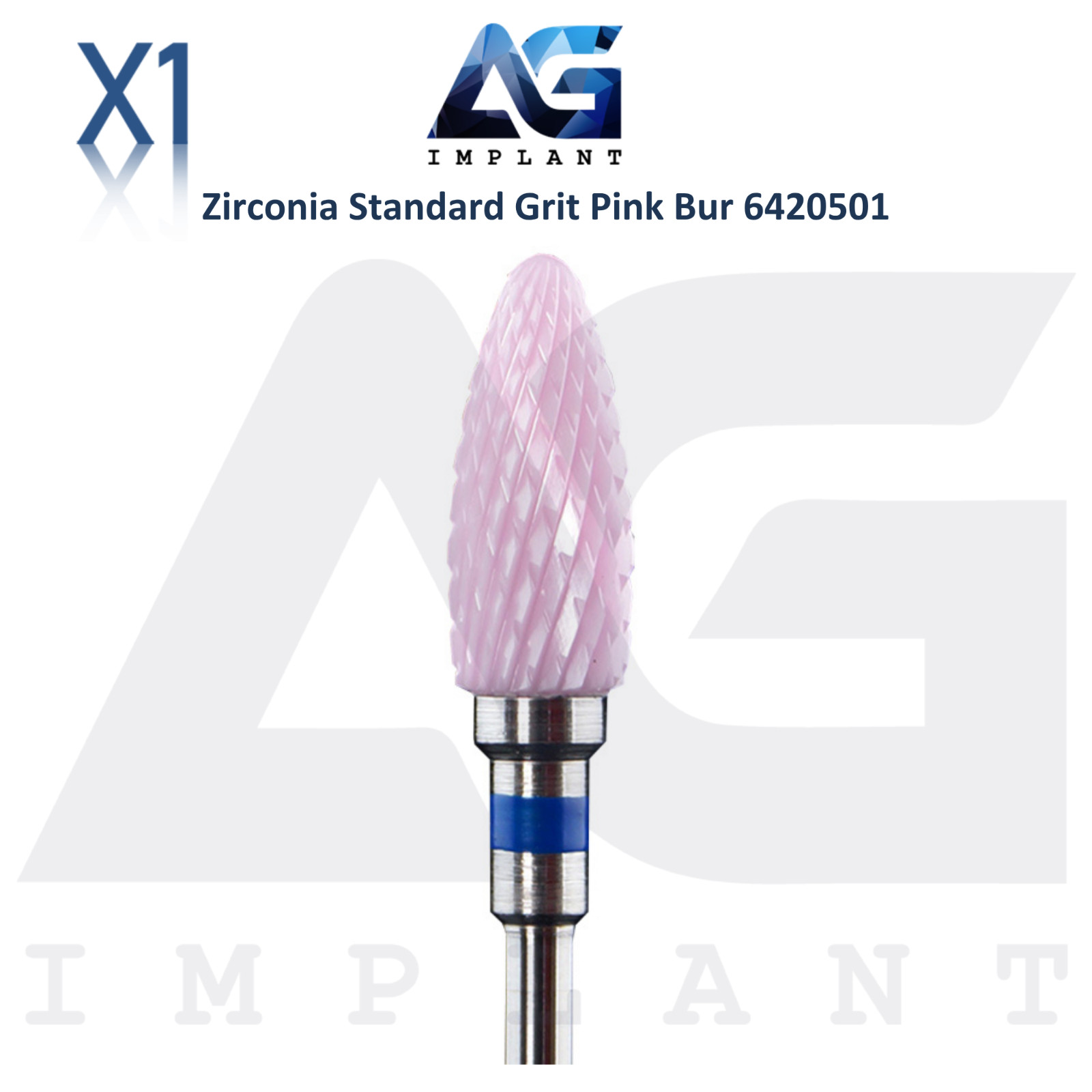 Dental Wilson Cross Cut Cone Standard Pink Zirconia Bur Ø6.0×14.5mm 6420501