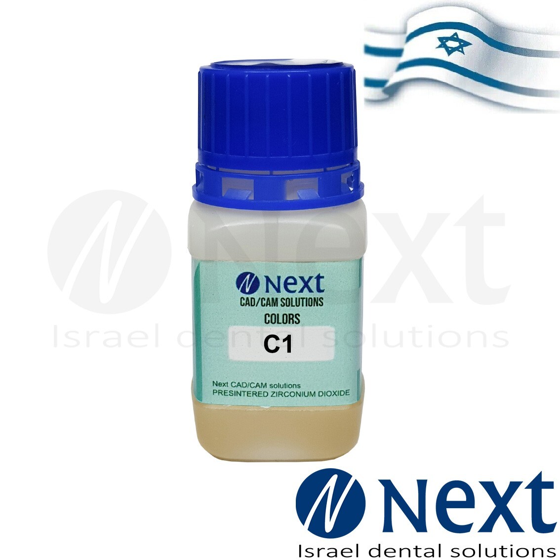 Dental not sintered zirconia shade color liquid 50ml C1 CAD CAM Solution